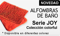 NOVEDAD - Alfombras de baño serie JOY Colección COLORFUL, disponible en varios colores